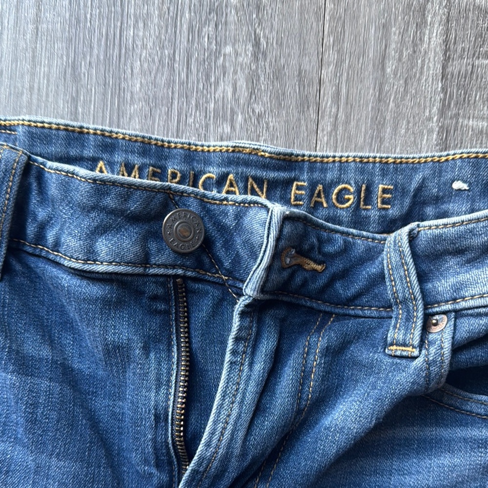 American Eagle Outfitters Blue Straight Jeans - Picture 2 of 6